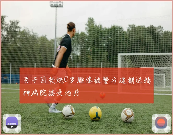 男子因焚烧C罗雕像被警方逮捕送精神病院接受治疗